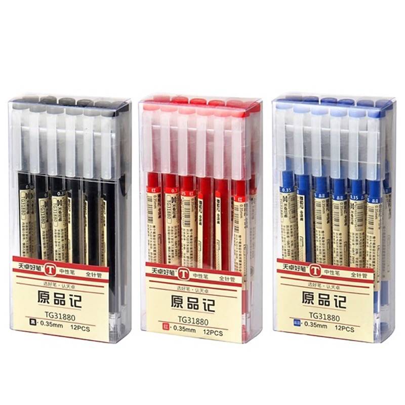 Japanese Ballpoint pen 0.35 mm Black Blue Ink Pen School Office student Exam Signature pens for Writing Stationery Supply Japanese Ballpoint pen 0.35 mm Black Blue Ink Pen School Office student Exam Signature pens for Writing Stationery Supply